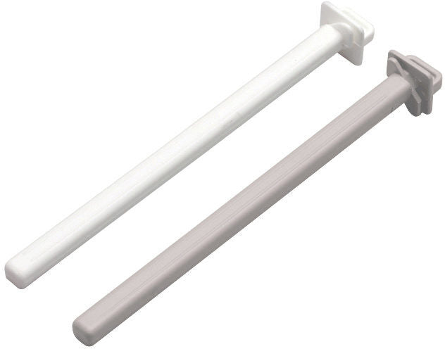 Witte zitstok plastiek 18 cm