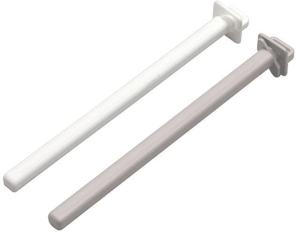 Witte zitstok plastiek 18 cm